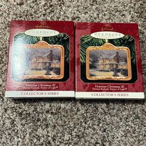 Hallmark Victorian Christmas III Thomas Kincade ceramic